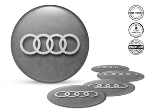 Audi Emblema Bombado Versión Pegatina de Aro Auto